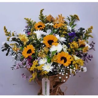 Primaveral con girasoles 