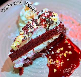 Tarta red velvet (porción)
