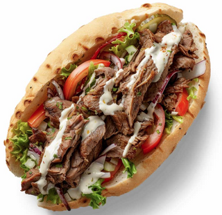 Shawarma pita mixto