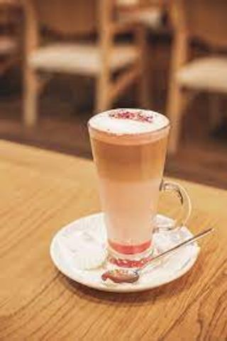 Latte macchiato con cacao