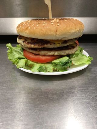 Чизбургер подвійний курячий