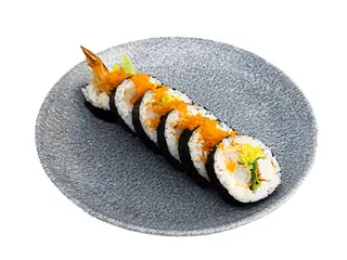 Futomaki z krewetkami w tempurze
