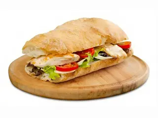 Súper Bocata De Pechuga De Pollo Fresca A La Plancha