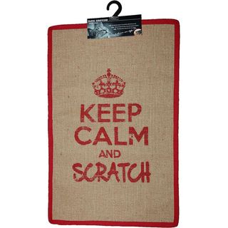 WOUAPY Keep Calm Grebalica za mačke, prostirka, pravougaona, Crvena, 60x38cm (KOD SAS216295RGE)