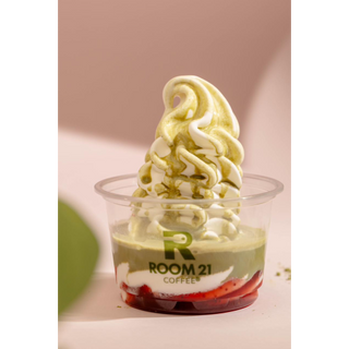  Strawberry Matcha Soft Serve   