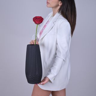 Vaza "Ori Gami" negru sclipici