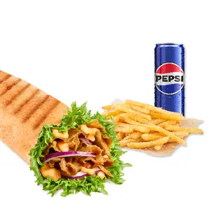 Zahir Rollo Special, frytki, napój 0,33l