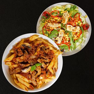 Паста + сос (420г) + Салата ( 360г)