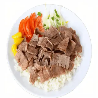 Plato Kebab De Pollo Con Arroz
