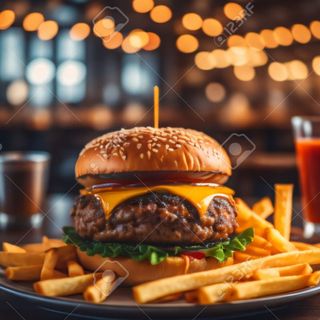 Menú Sencillo Hamburguesa