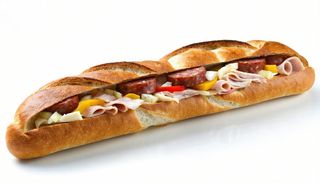 Panino con spiedino rustico