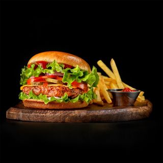 Pork-Beef burger meniu 