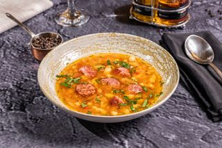 Ciorba de fasole cu afumatura 350ml