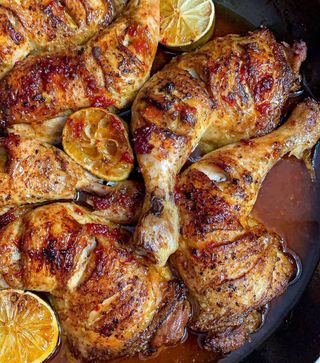 1/2 Poulet Braisé + Attiéké