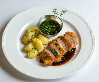 Snitel din muschiulet de porc