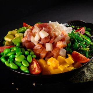 Poke Bowl Mixto Tres Pescado