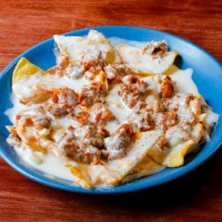 Tapa De Nachos Con Picadillo Al Cabrales