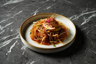 Spaghetti di soia piccanti