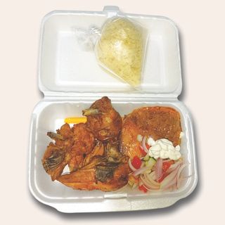 Poulet Grillé + Attiéké