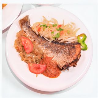 Poisson Grillé + Attiéké