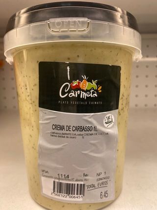 Crema Calabacin “La Carmeta” 1 Litro