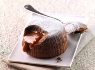 Souffle al cioccolato e caramello