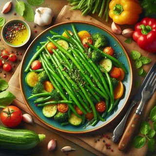 Fasole Verde Trasa in Unt cu Usturoi