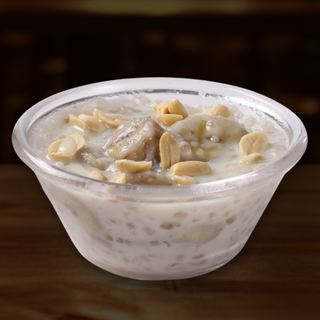 Pudin caliente de plátano (vegetariano y vegano)