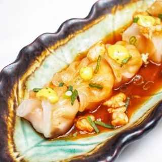 Hagkao de langostinos, picadillo de gamba al ajillo (5 uds.) 