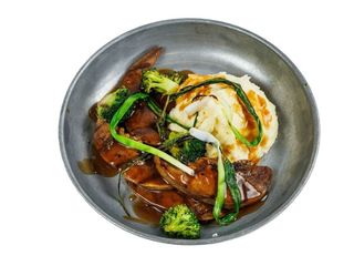 Язик гриль з вершковим пюре (370g)