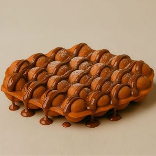 Bubble Waffle com Nutella