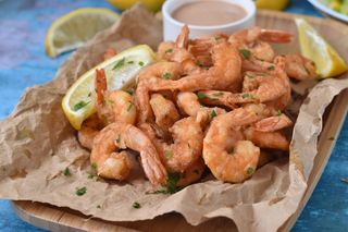 Fritto di gamberi