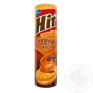 Печиво Hit Карамель Сіль 220г)
