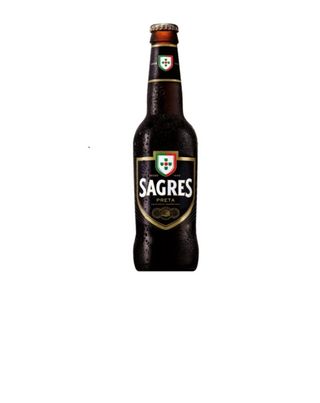 Cerveja Sagres Preta 33cl.
