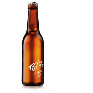 CERVEZA 18/70 botella 33CL