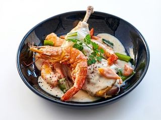 Gambas, Steak, Côtelette, Calamar, Poulet