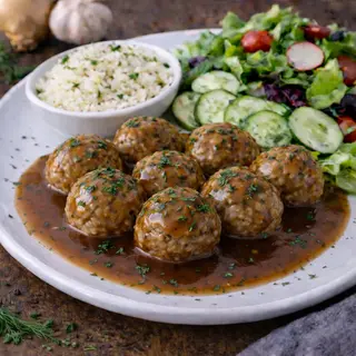 Pulpety w sosie pomidorowym  z surówką 300 g