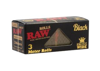 Mortalhas Raw Black de Rolo King Size (3 Metros)