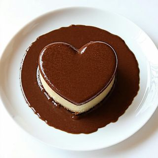 Cuore caldo con cioccolato