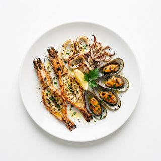 Mariscos A La Plancha