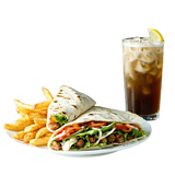 Menú Shawarma Plato + Papas + Bebida (330 Ml.)