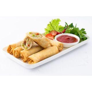 Golden Brown Chicken Spring Rolls