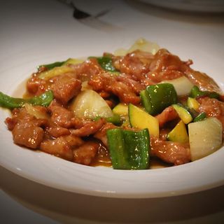 59. Cerdo Con Salsa Curry