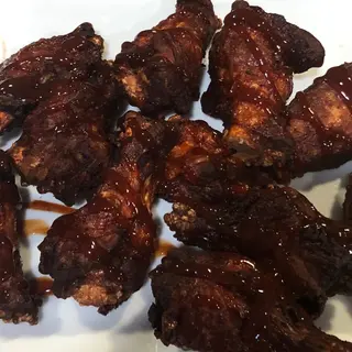 Alitas De Pollo A La Barbacoa C/ Patatas