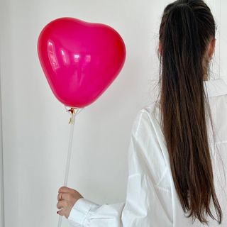 Серце латексне червоне, 25 см.