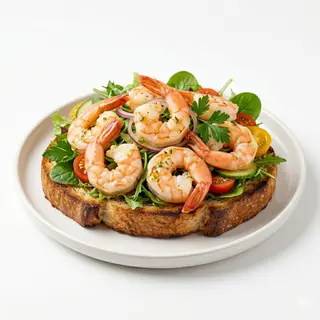 TOAST CON GAMBAS/PRAWNS