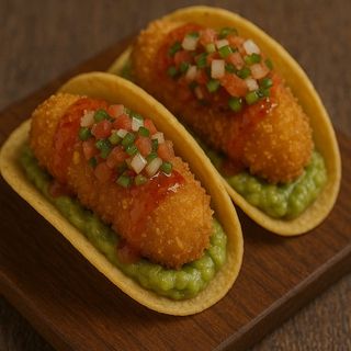 Mini tacos de gambas 
