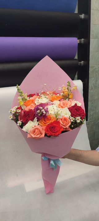 bouquet fleurs melanger 