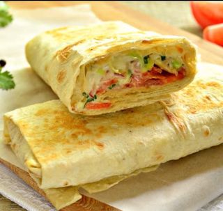 Запеченная шаурма с курицей