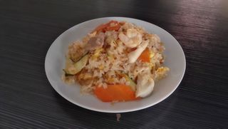 Riso croccante alla piastra